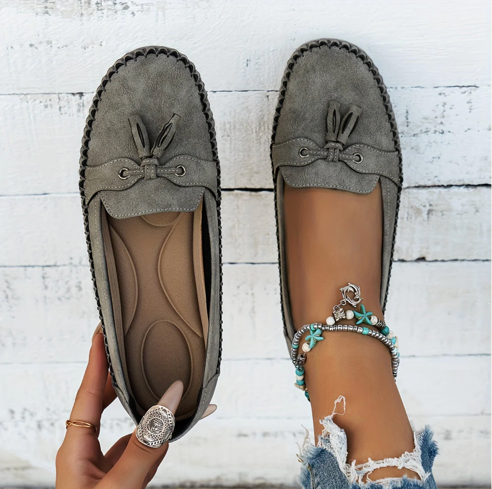 Nadine (manual) - Klassische Loafers mit Quasten-Detail