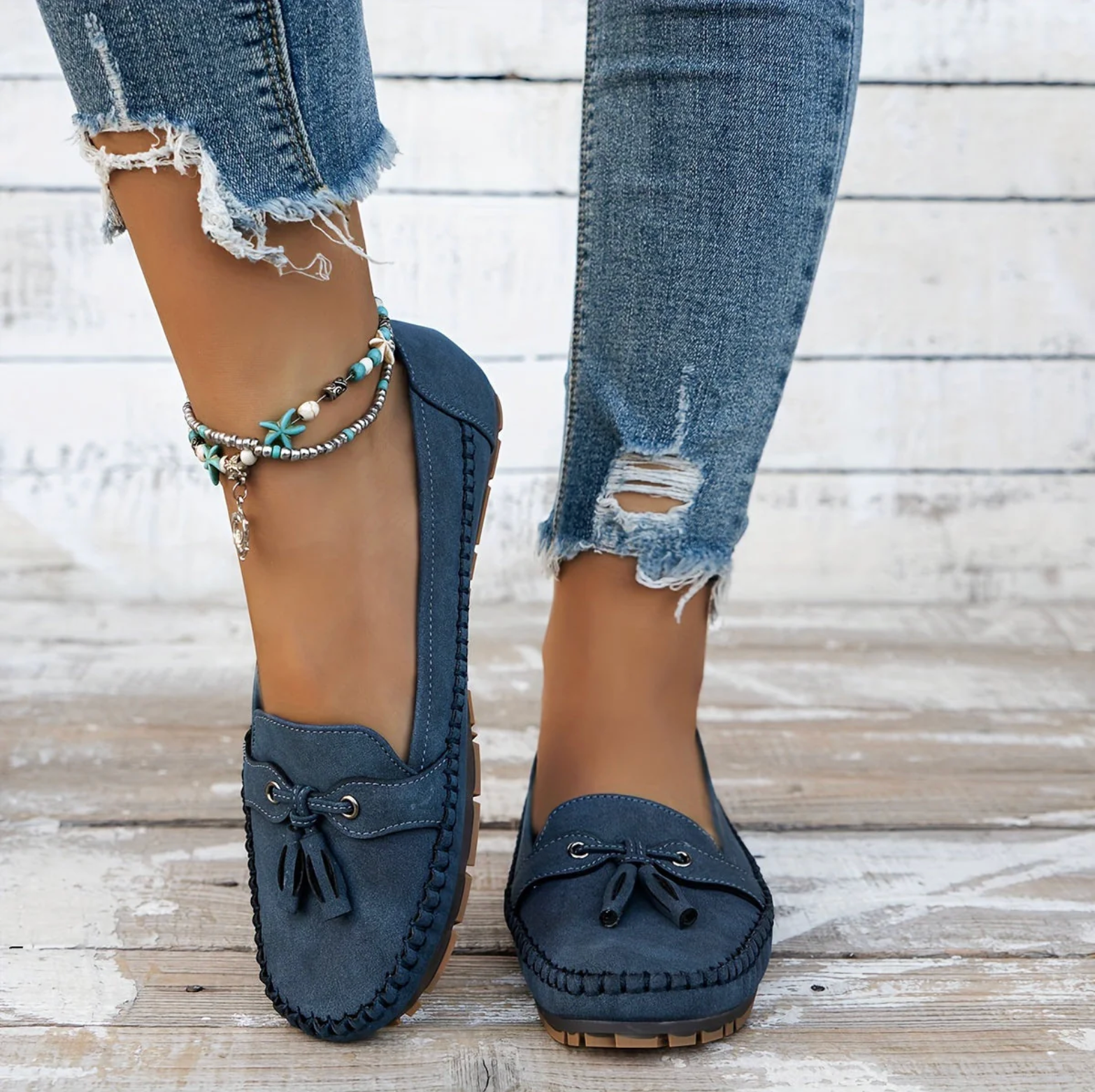 Nadine (manual) - Klassische Loafers mit Quasten-Detail