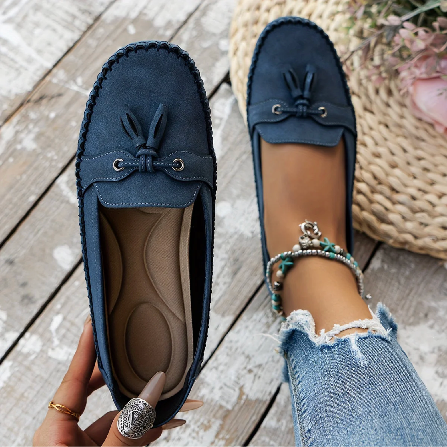 Nadine (manual) - Klassische Loafers mit Quasten-Detail